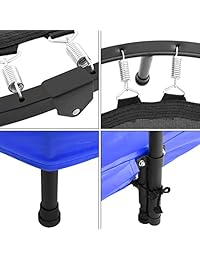 Binxin - Mini cama elástica plegable para niños de uso pesado con trampolín redondo para ejercicio y fitness de carga máxima de 201.6 lbs (38 pulgadas y 40 pulgadas)