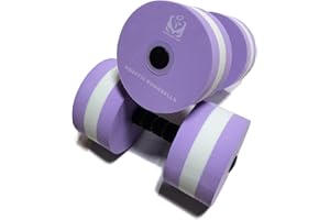 davidamy's gift Upgrade Water Aerobic Exercise Foam Dumbbells Pool Resistance 1 Pair, Water Fitness Exercises Equipment for Weight Loss