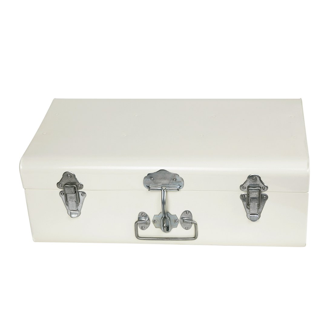 Elan Metal Storage Trunk Decorative Box Chest Box Small Off White Amazon In Home Kitchen