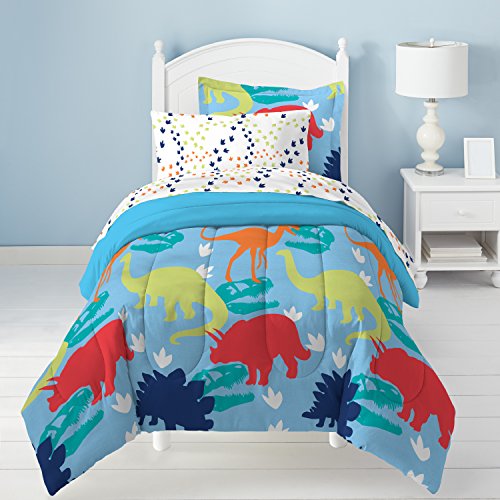 red dinosaur bedding