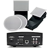 Bose SoundTouch SA-5 Bluetooth & WiFi Enabled Amplifier w/ Virtually Invisible 191 Speakers - (Pair) White