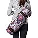 Kindfolk Yoga Mat Bags Carrier Patterned Canvas with Pocket and Zipper (Celestial)