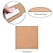 100 Pieces Self-Adhesive DIY Coaster Cork Backing Sheets, Mini Wall Cork Tiles for Coasters and DIY Sticky Crafts, 4 x 4 Inch (Square)