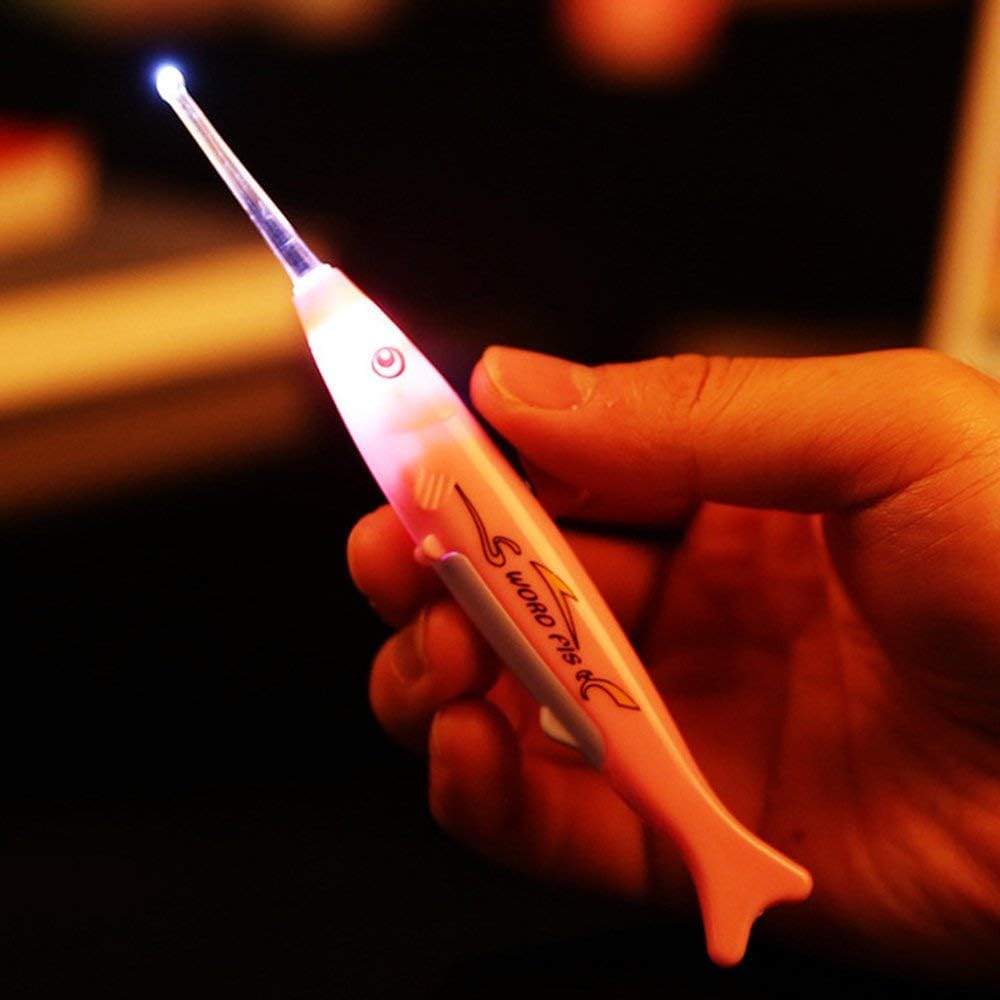 Ear Wax QGrips Removal Tool with LED Light for Kids and Adults and