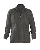 National 1/2 Zip Pullover Cable Sweater