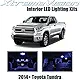 XtremeVision Toyota Tundra 2014+ (14 Pieces) Pink Premium Interior LED Kit Package + Installation Tool