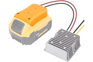Step Down DC Voltage Converter for DeWalt 20V to 12V Battery Dock Power 180W Inverter, Connector DIY Battery Adapter Automati