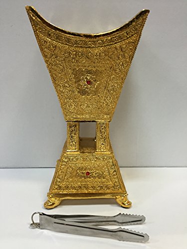 Incense/Bakhoor Burner Fancy Gold Square