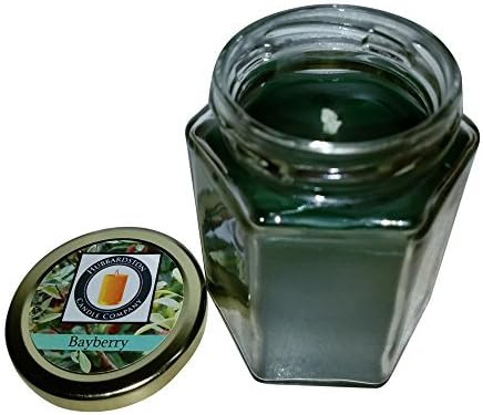 Bayberry Scented 100% Beeswax Jar Candle, 8 Ounce Hand Poured by Hubbardston Candle Company