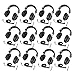 Califone 3068AV Switchable Stereo/Mono Headphones 12-Pack Bundle