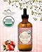 US Organic Rosehip Seed Oil, USDA Certified Organic, Cold Pressed, Virgin Organic, Amber Glass Bottle and Glass Eyedropper for Easy Application - 4 oz (115 ml)