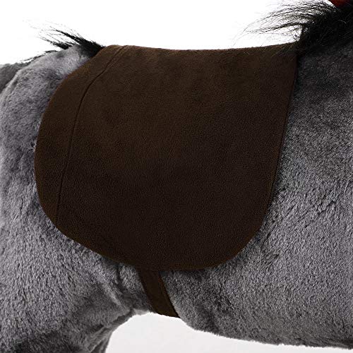 Deuba Schaukelesel | Schaukeltier Schaukel Wippe | Schaukeltier ohne Sound | Halstuch und Haltegriffen | inkl. Sitzdecke – Bild 5