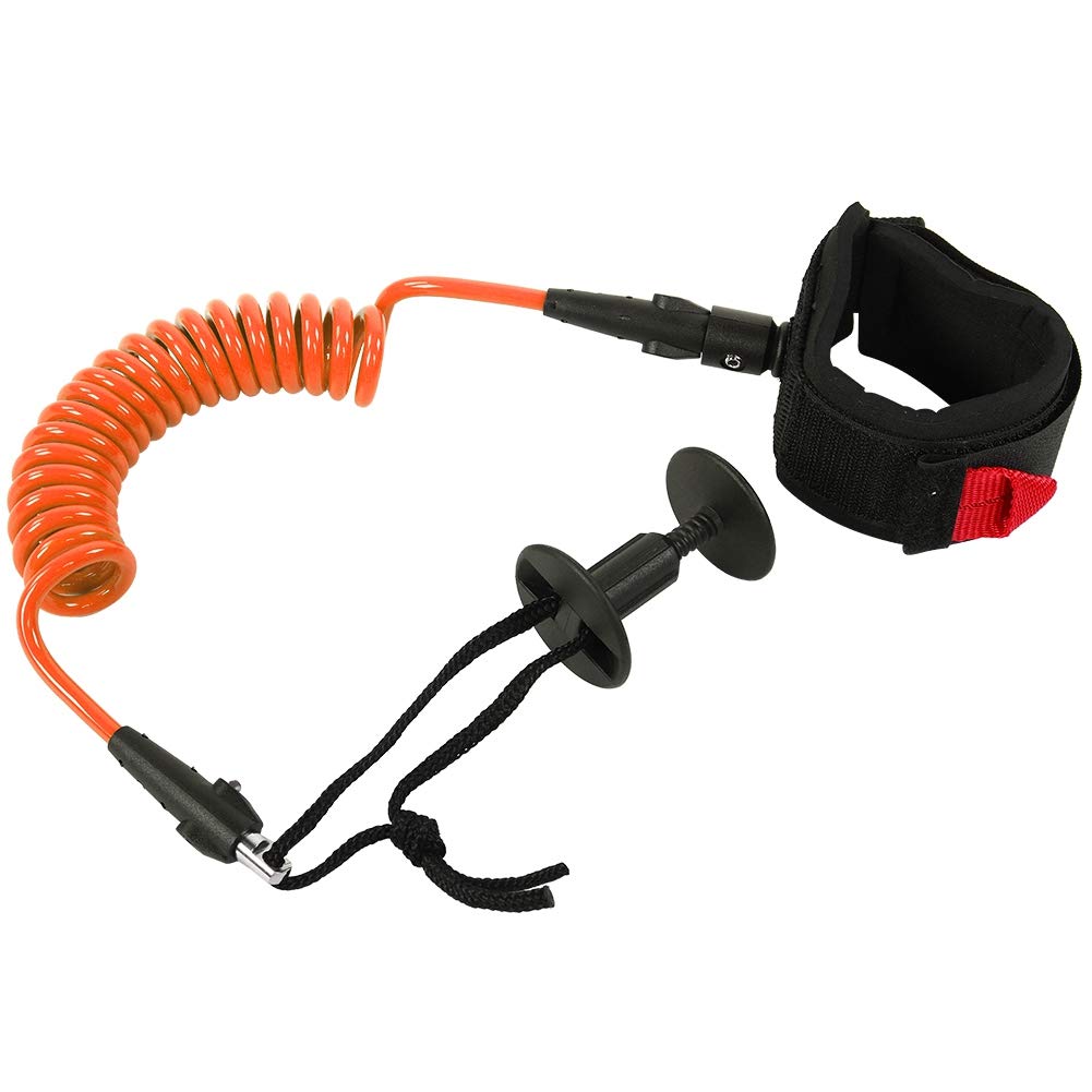 Nimoa Surfing Board Wrist Leash Surfing Coil with 5 Ft Length for Bodyboard Surfing Accessories(Orange)