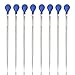8PCS 10ML AGEOMET Glass Graduated Pipette Dropper, Lab Liquid transfer Pipette, with 8 Rubber Caps