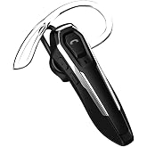 Bluetooth Headset for Office, 36H Talk Time V5.4 Wireless Headphones | with Dual Mic Noise Cancelling, Lightweight Hands-Free Earpiece for Business Calls, Conference, Work From Home (Black)