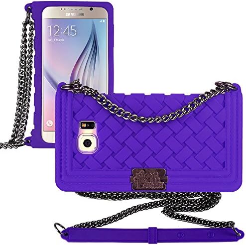 Galaxy Note 5 Case, Dressier Braid Purse Wallet Design Case for Samsung Galaxy Note 5 PURPLE with Shoulder Chain Strap
