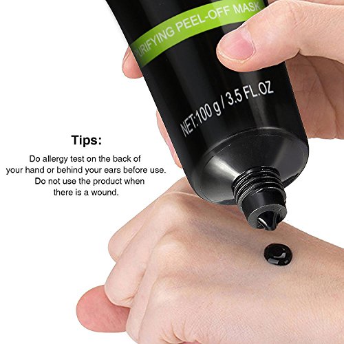 Bamboo Charcoal Black Mask, YBB Deep Cleansing Purifying Peel-off Mask Remove Blackheads Pimples Mask Include Acne Removal Tool Kit (100g) - Thumbnail 5