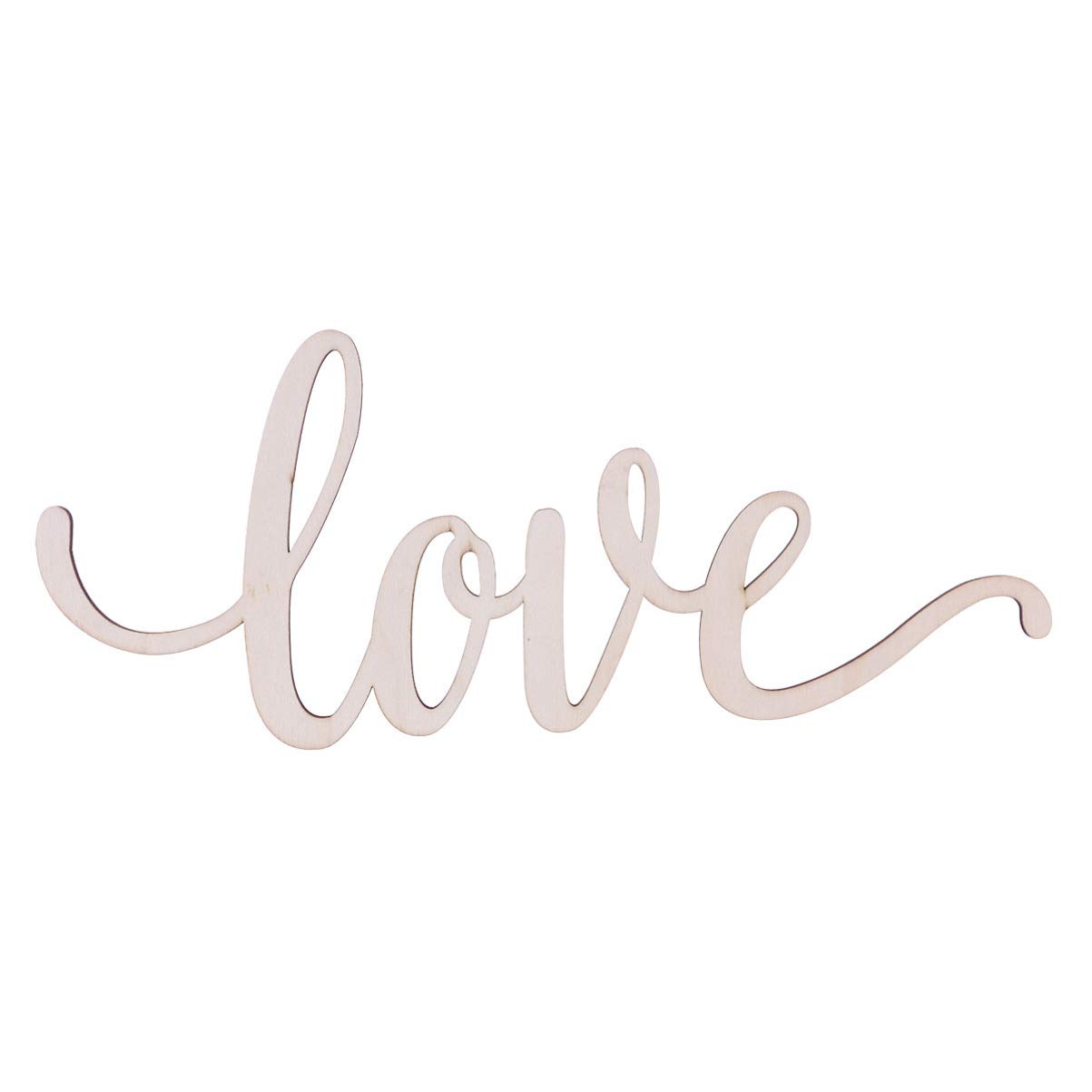 Wood Sign Home Love Wall Art Unfinished Diy Craft for Parties and Events Material