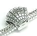 Queenberry Sterling Silver Ocean Sea Shell Bead For European Charm Bracelets