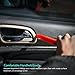 MICTUNING 19Pcs Auto Audio Trim Removal Tool Set & Clip Plier Upholstery Fastener Remover Nylon Dash Door Panel Stereo Tool Kits (Red)