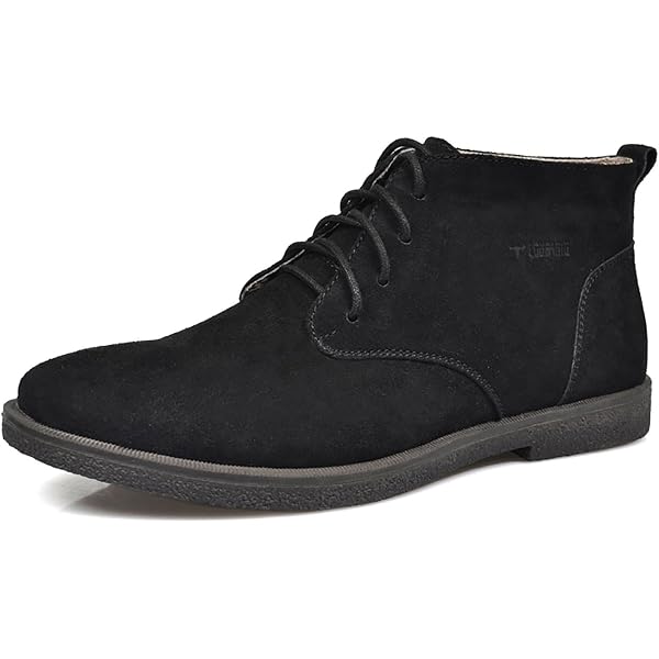 Blavati Made in Italy Black Leather & Suede Ankle Boots Men’s Size 7M Calfskin Men s Ankle Boots main image 2