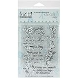 MSE Stamp Sheet, 4 by 6-Inch, Sympathy, Clear