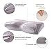 Kemladio Memory Foam lash Pillow, Ergonomic Orthopedic Sleeping Neck Support Pillow, Contour Memory Foam Pillow for Neck, Shoulder Pain and Side Back Stomach Sleepers, with Washable Pillow Cover