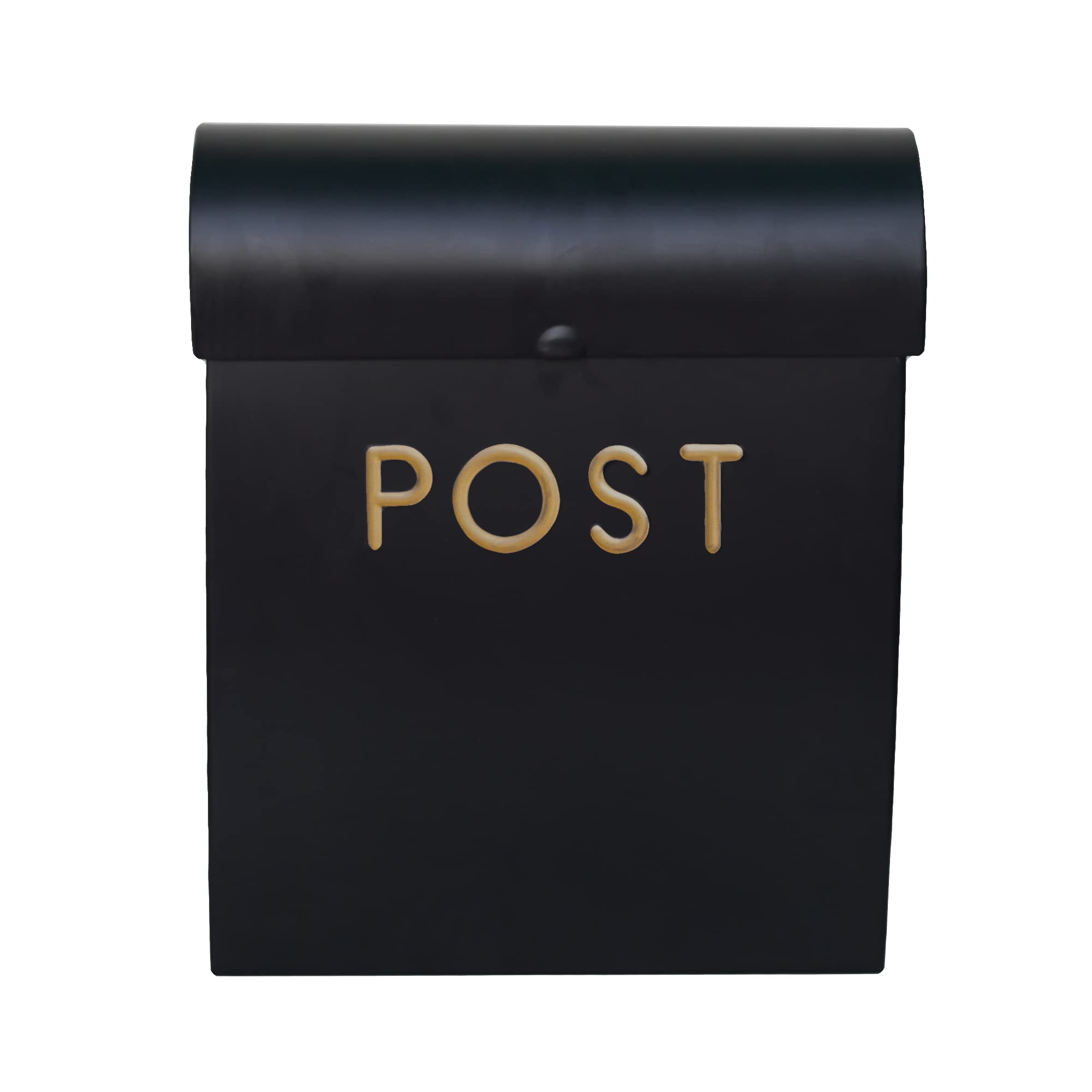 ACL Postbox Wall Mounted Letterbox with Easy Access No Lock for Outdoor Use - Weatherproof And Durable Mailbox, Easy Installation, Strong Construction, Perfect for Homes and Offices (Black, Small)