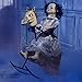 Party City Animated Rocking Horse Girl, Halloween Animatronic Prop, Indoor Decor