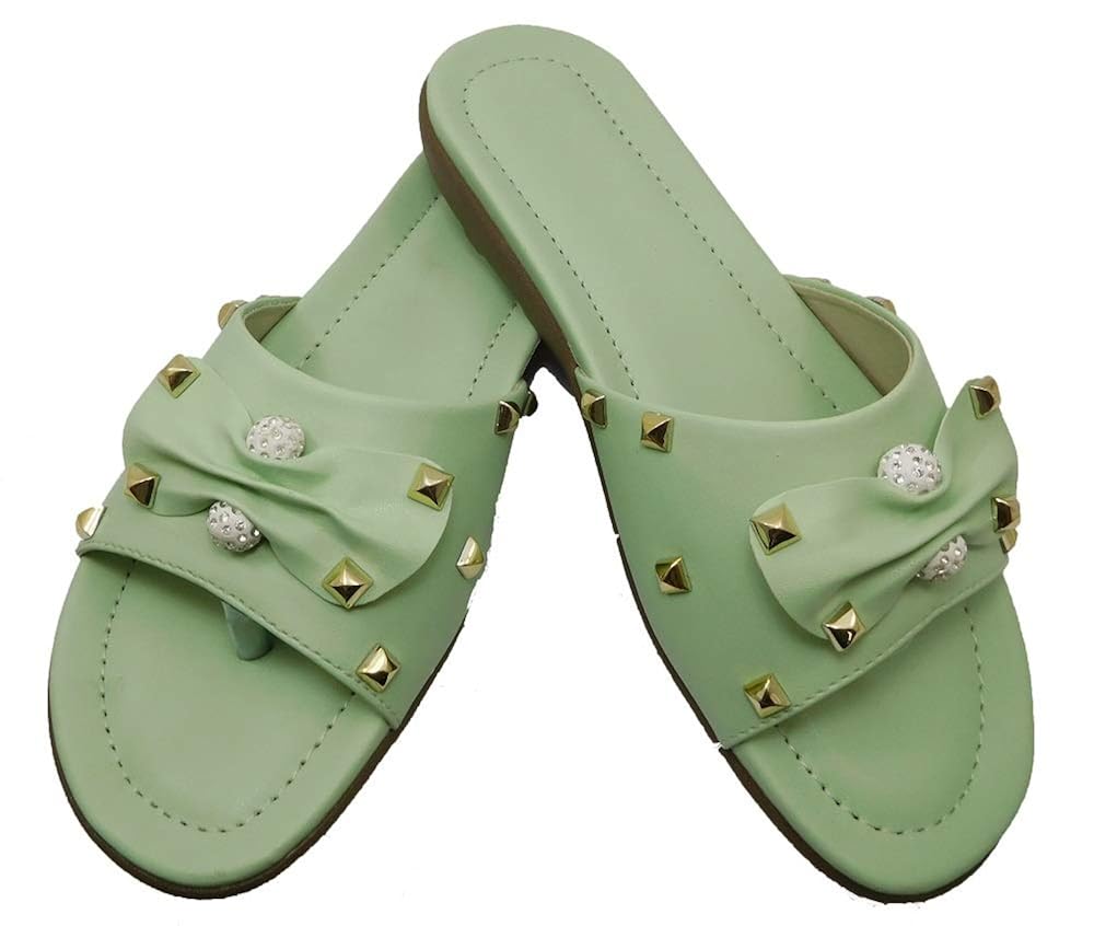 light green sandals