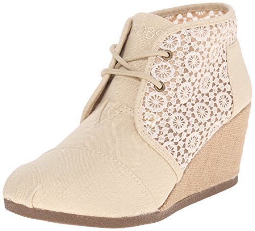 BOBS from Skechers Women's High-Notes - Rocket Boot, Natural, 9 M US