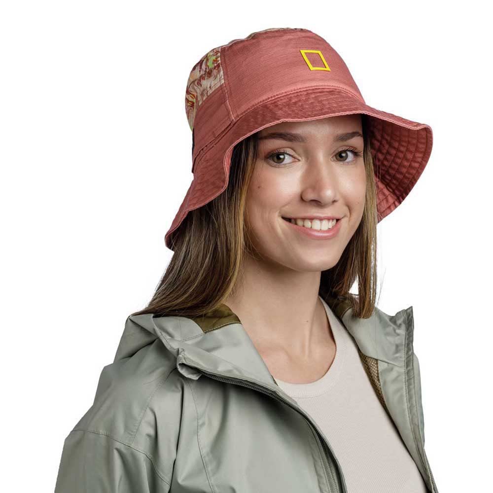 Buff Women's Damask Temara Sun Bucket Hat, Yellow, S-M UK