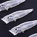 Aorace 20pcs/lot 9cm 11g Blank Lures Hard Plastic Fishing Lures Wobblers Unpainted Fishing Poppers Kit Topwater Rattling Baits
