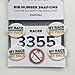 BibBoards SNAP & Lock for Event/Race Bibs Pinless Race/Event Bib Number Fasteners (Safety Pin Replacement) (My Race My Pace)