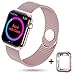 HONEJEEN Compatible with Apple Watch Band 38mm 40mm 42mm 44mm,Stainless Steel Mesh Loop Replacement Parts for iWatch Band Series 4 3 2 1