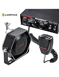 LAMPHUS   Alerta de sonido (100 W, 120   130 dB, sistema PA de alerta de emergencia para vehículos)