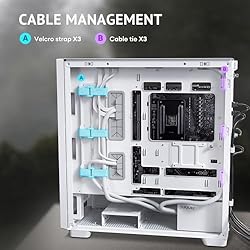 Antec Flux Wood White, 5 x PWM Fans
