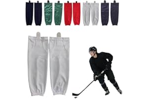 Reroon Hockey Socks for Practice, Multiple Colors Ice Skating Socks for Team Training, Senior Adult