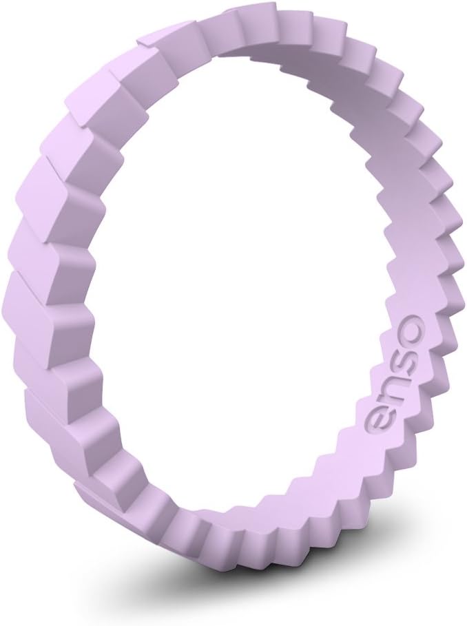 Hypoallergenic Medical Grade Silicone Enso Rings Slanted Stackable