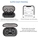 Wireless Headphones APEKX True Wireless Bluetooth 5.0 Sports Earbuds, IPX7 Waterproof Stereo HiFi Sound, Built-in Mic Earphones with Charging Case (Black)