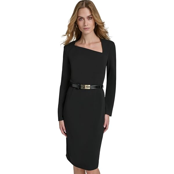 Amazon.com: HALSTON H Women's Long Sleeve Boat Neck Dress, Cream, 2 :  Clothing, Shoes & Jewelry