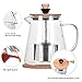 Túasia 18/10 Stainless Steel Infuser Blooming and Loose Leaf Teapots,Borosilicate Maker 32oz, Glass Tea Kettle Stove Top, P-1