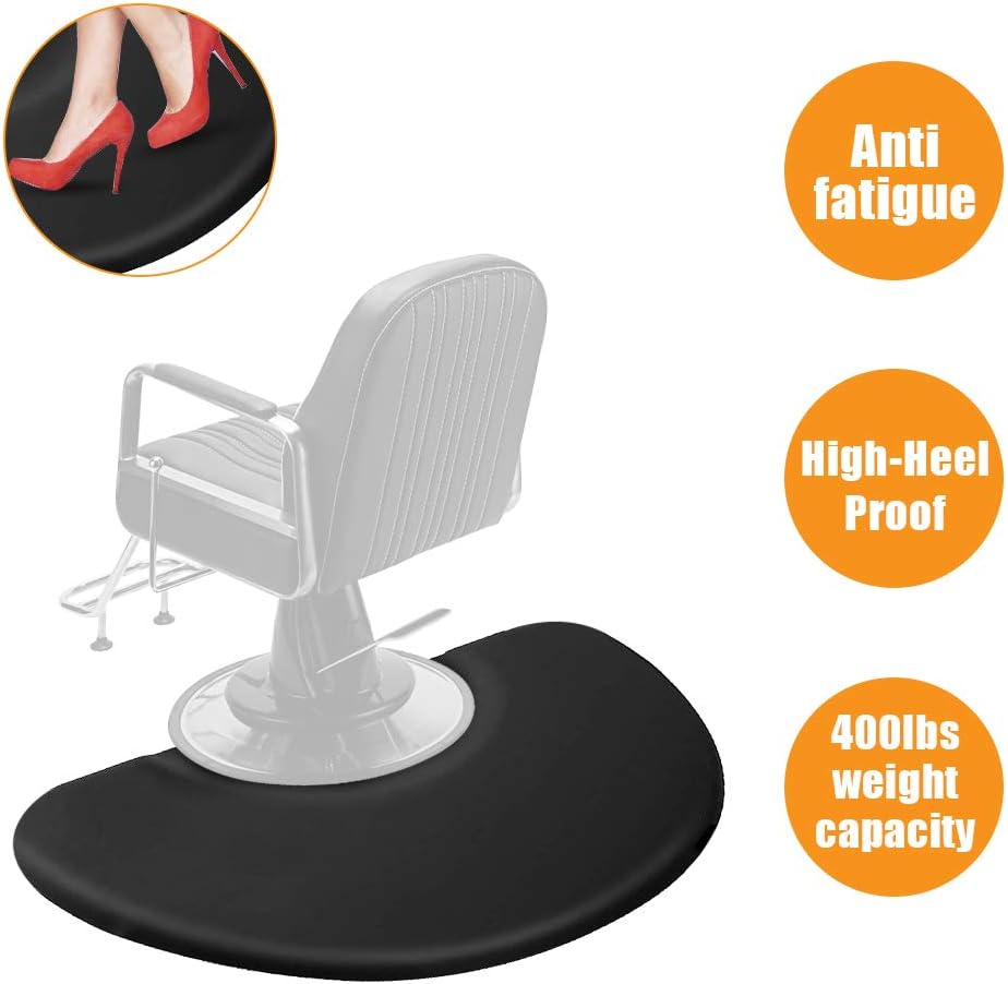 3 ft. x 5 ft. Salon Anti Fatigue Mat for Hair Stylist,Salon Barber Chair Barber Stations Floor Mat,Non Slip,Waterproof,High-Heel Proof,1/2 inch Thick: Kitchen & Dining