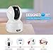 SANNCE IP Camera 1080P Home Monitoring Security Cameras with QR Code Scan,Two-ways Audio Talk,Build-in Mic and Speaker (White)