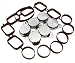 6pcs 32mm Swirl Flap Blanking Kit With ManIfold Gasket For BMW E46 E90 E65 E53