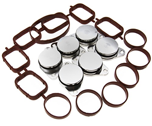 6pcs 32mm Swirl Flap Blanking Kit With ManIfold Gasket For BMW E46 E90 E65 E53 6pcs 32mm Swirl Flap Blanking Kit With ManIfold Gasket For BMW E46 E90 E65 E53