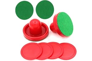 Wujzkisster 2 Pcs Air Hockey Sets, Air Hockey ice Hockey Paddles, Mini Goal Handle Racket Replacement Accessories, Suitable f