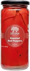 DIVINA, Peppers Red Roasted Organic, 16.2 Ounce