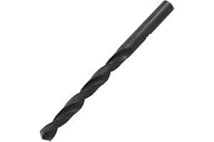 uxcell Spiral Flute HSS Straight Shank Twist Drilling Bit 9.9mm for Electric Drills