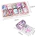 10 Rolls Laser Holographic Nail Foil Sticker Colorful Flower Starry Sky Manicure Transfer Decals Nail Art DIY Decoration Kit